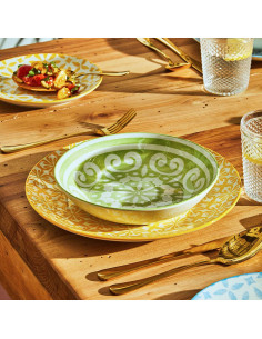 Servizio Piatti 18 Pezzi Lipari Porcellana Multicolor 2